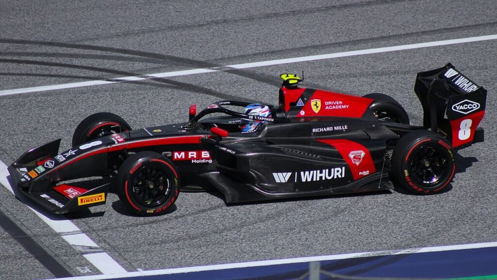 Tuukka Taponen driving a Formula 3 car in Austria in 2025